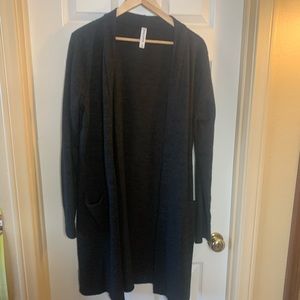 Charcoal gray cardigan